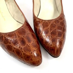1940's genuine crocodile leather pumps by JOCELLI FARRCRAFT FOOTWEAR